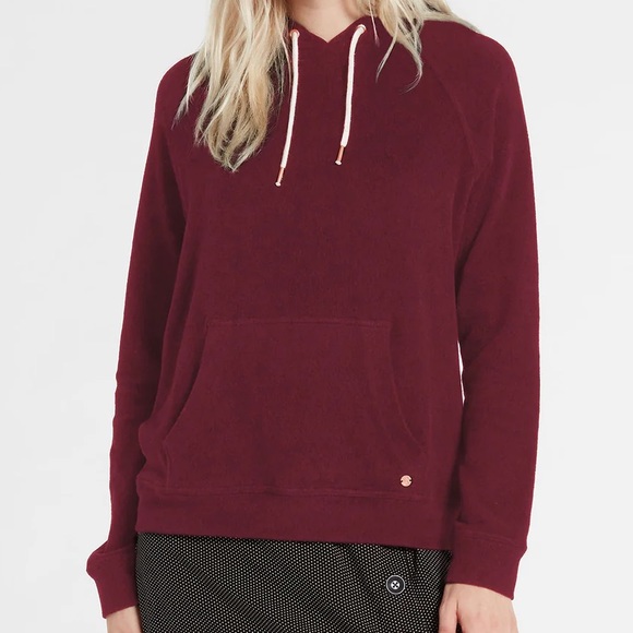 Volcom Womens Lil Hoodie. Bark Brown. Size Small. - Picture 3 of 6